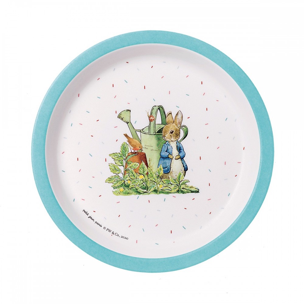 ASSIETTE BÉBÉ PIERRE LAPIN BLEUE