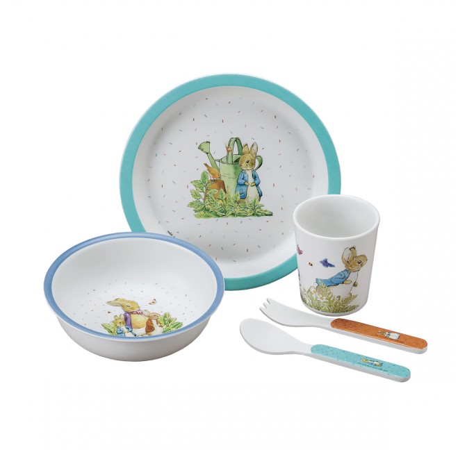 COFFRET CADEAU 5 PIÈCES PIERRE LAPIN BLEU