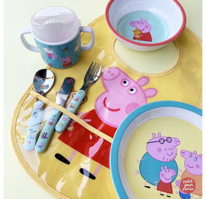 Boîte à repas transportable avec couverts peppa pig - Peppa Pig