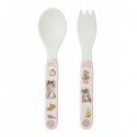 SET DE 2 COUVERTS ERNEST ET CÉLESTINE ROSE