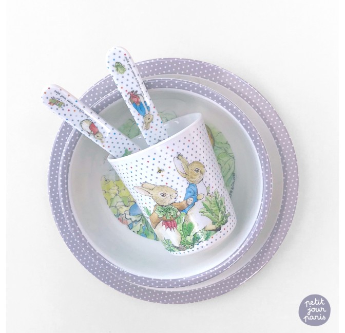 Baby Plate Peter Rabbit Taupe
