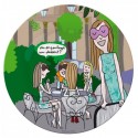 ASSIETTE À DESSERT TERRASSES PARISIENNES \'\'ENTRE COPINES\'\' Ø 20cm