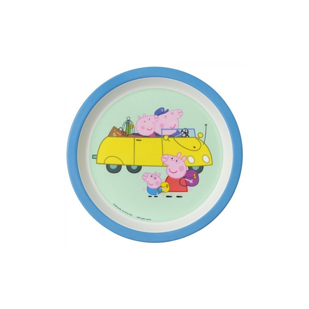 Baby Plate Peppa Pig With Grand Parents