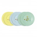 6 ASSIETTES A DESSERT LE PETIT PRINCE ASSORTIES Ø20cm