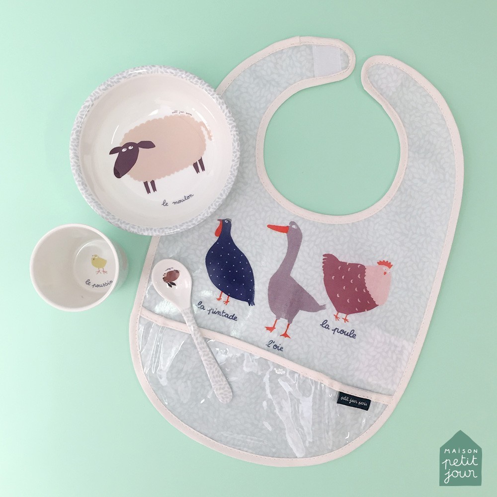 Assiette en porcelaine Tiny Farmer Mouton – Les Baby's