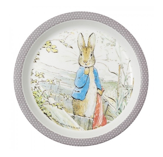 Baby Plate Peter Rabbit Taupe