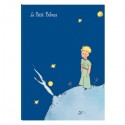 GRAND CAHIER À RABATS LE PETIT PRINCE BLEU FONCÉ