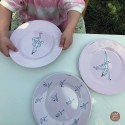 3 ASSIETTES À DESSERT ASSORTIES LES BALLERINES Ø 20cm