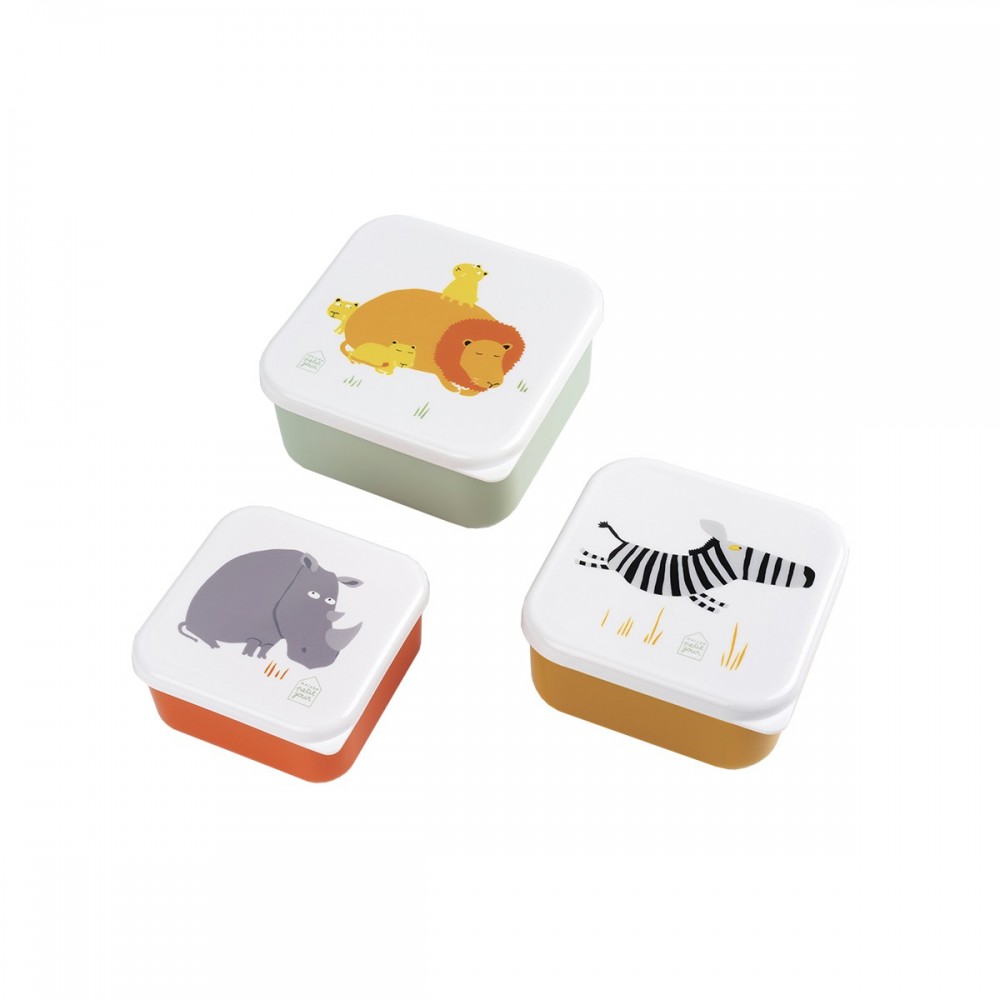 Coffret repas La savane - Petit Jour - Vaisselle enfant