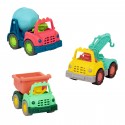 SET DE 3 VEHICULES DE CHANTIER-3 LITTLE TRUCKS SET