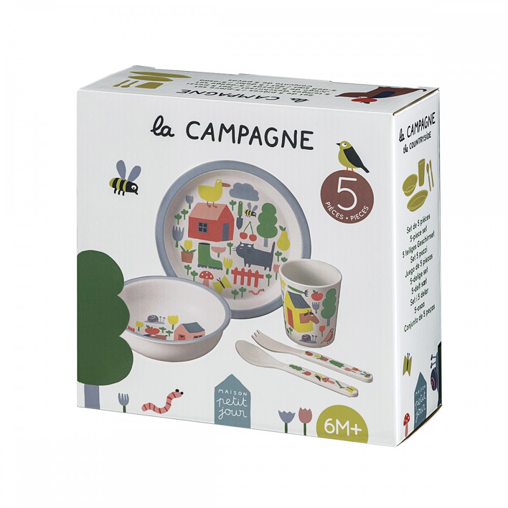 Coffret cadeau Vaisselle pour enfant | Idée Cadeau Naissance Bébé Original  Création France