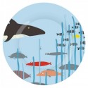 ASSIETTE À DESSERT LA MER \'\'REQUIN\'\' Ø 20cm