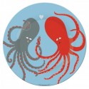 ASSIETTE À DESSERT LA MER \'\'POULPES\'\' Ø 20cm