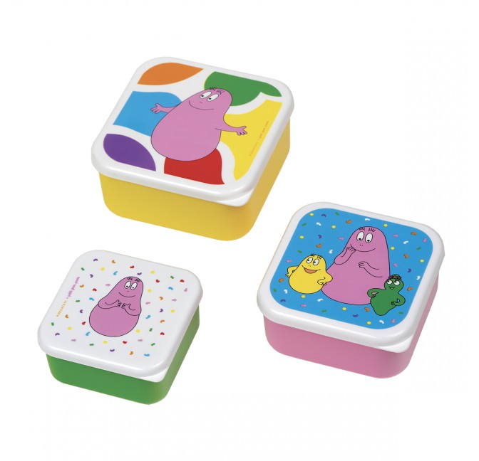 Couverts barbapapa pour bébé set de 3 pièces