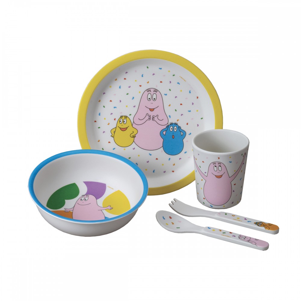Coffret Repas Bébé Vaisselle Enfant Assiette Compartiment Mug Bol