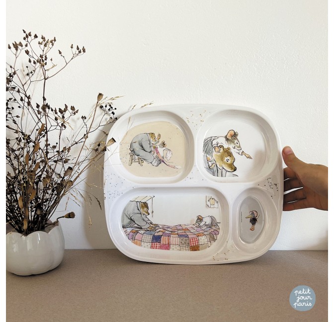 PETIT JOUR - BOL VENTOUSE AVEC CUILLÈRE ERNEST & CÉLESTINE – MELAMINE – 6M+  - 160ml. : : Bébé et Puériculture