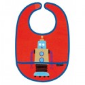 BAVOIR EN TOILE CIRÉE LES ROBOTS ROUGE