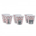 SET DE 6 GOBELETS PARIS "PICTO - COEURS"