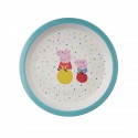 ASSIETTE BÉBÉ PEPPA PIG BLEUE Ø18cm