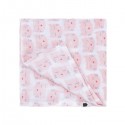 LANGE 70 X 70 CM LES CHATS ROSE 