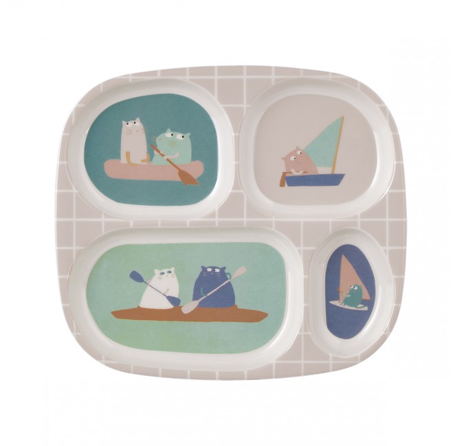 4-COMPARTMENT SERVING TRAY...