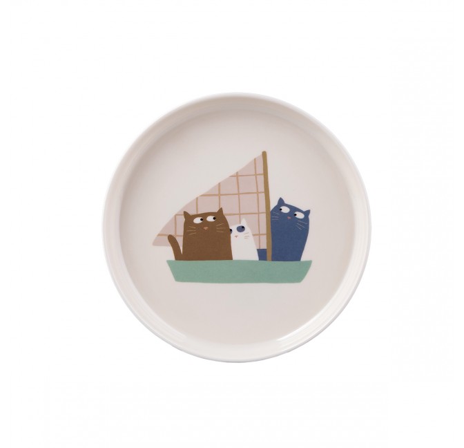 BABY PLATE THE SAILING CATS