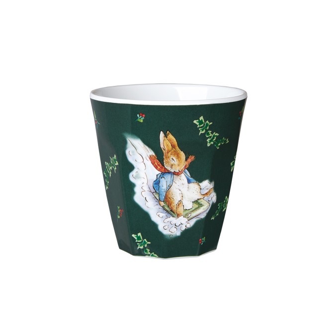 GOBELET PIERRE LAPIN LUGE NOËL